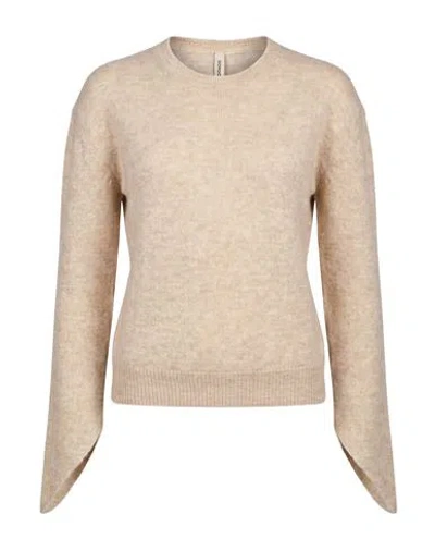 Giorgio Brato Woman Sweater Sand Size S Alpaca Wool, Polyamide, Wool