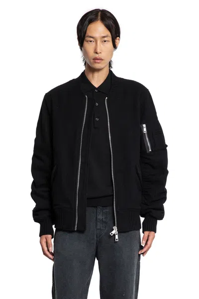 Giorgio Brato Wool Bomber In Black