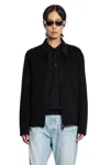 Giorgio Brato Classic-collar Wool-blend Overshirt In Black