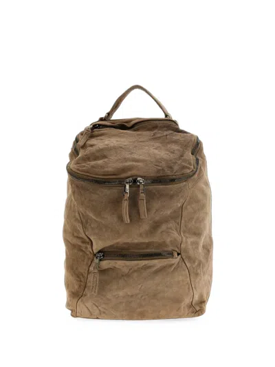 Giorgio Brato Wrinkled-effect Backpack Bag In Brown
