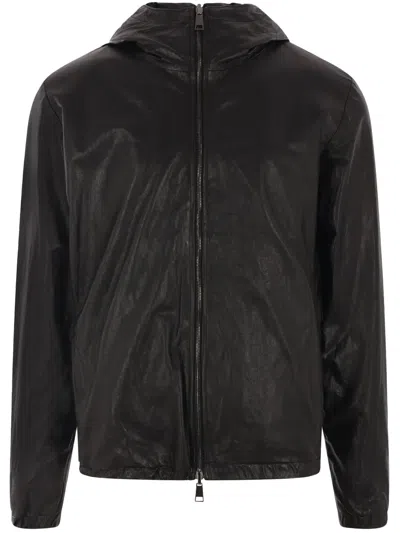 Giorgio Brato Zip-up Bomber Jacket In Black