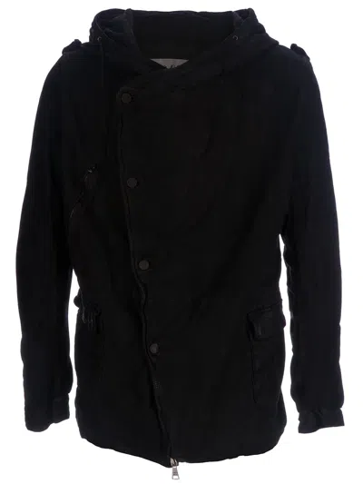 Giorgio Brato Leather Jacket In Black