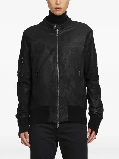 Giorgio Brato Zip-fastening Leather Jacket In Black
