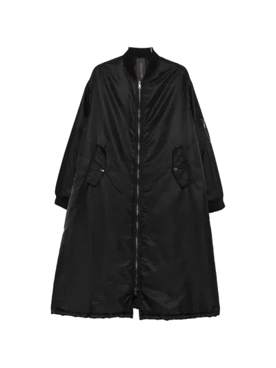 Giorgio Brato Zip-up Coat In Black