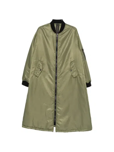 Giorgio Brato Zip-up Coat In Green