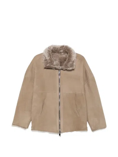 Giorgio Brato Zip-up Jacket In Brown