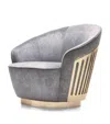 Giorgio Collection Charisma Swivel Armchair In Grey