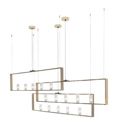 Giorgio Collection Charisma Triple Chandelier In Gold