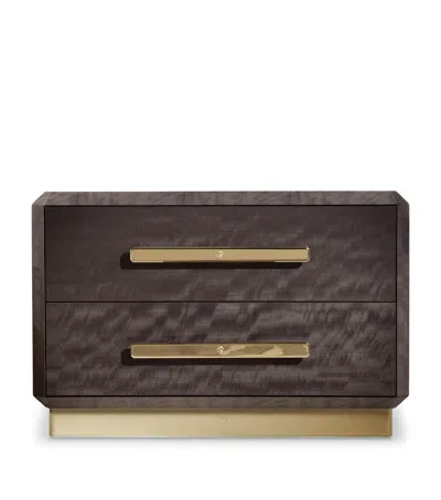 Giorgio Collection Infinity Bedside Table In Brown