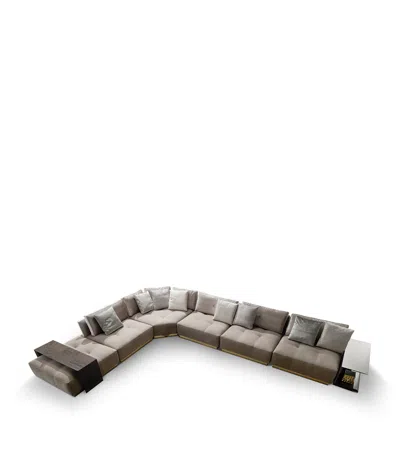 Giorgio Collection Infinity Sectional Corner Sofa In Gray