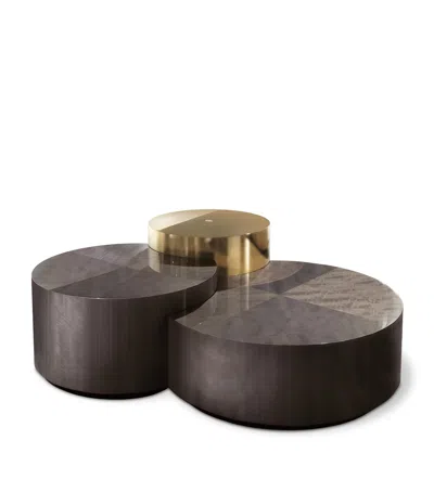 Giorgio Collection Infinity Triple Table In Brown