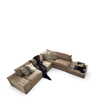 Giorgio Collection Lifetime Sayonara Corner Sofa In Brown