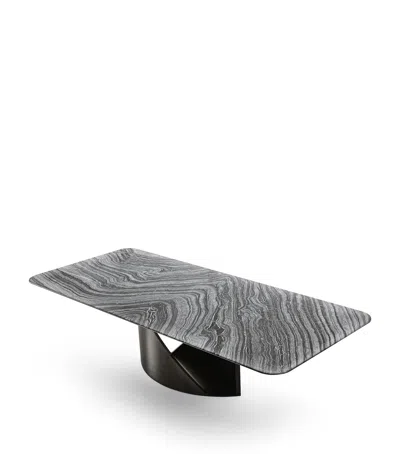 Giorgio Collection Mirage Dining Table In Gray