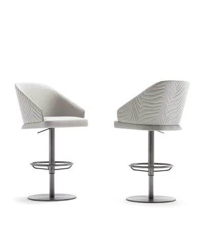 Giorgio Collection Moonlight Bar Stool In Gray