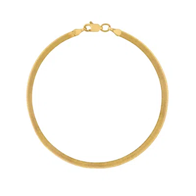 Giorgio Di Vicenza 10k 2.4mm Herringbone Chain Bracelet In Gold