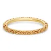 Giorgio Di Vicenza 14k Gold Over Sterling Silver Byzantine Bangle Bracelet In Gold