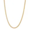 Giorgio Di Vicenza 14k Gold Over Sterling Silver Men's 5.5mm Curb Chain In Gold