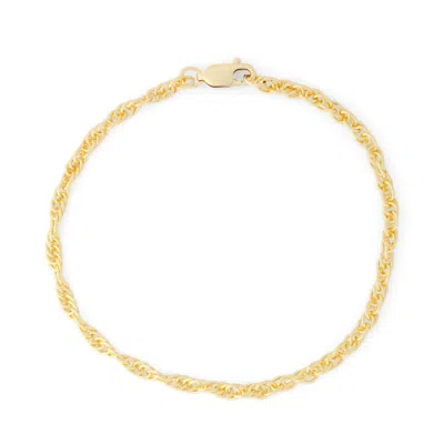 Giorgio Di Vicenza Gold-filled 2.8mm Rope Chain Bracelet