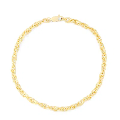 Giorgio Di Vicenza Gold-filled 3.8mm Men's Rope Chain Bracelet