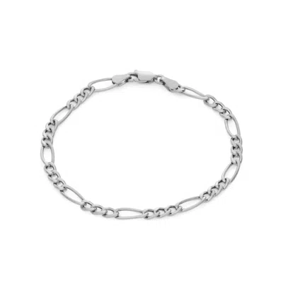 Giorgio Di Vicenza Sterling Silver 4mm Figaro Chain Bracelet