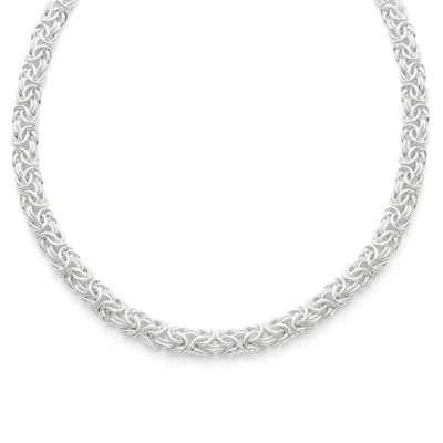 Giorgio Di Vicenza Sterling Silver Byzantine Chain Necklace