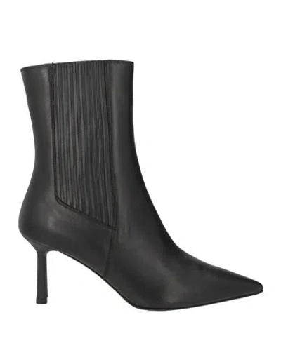 Giorgio Fabiani Woman Ankle Boots Black Size 9 Leather