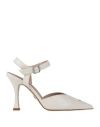 Giorgio Fabiani Woman Pumps Ivory Size 7.5 Leather