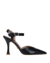 Giorgio Fabiani Woman Pumps Midnight Blue Size 6 Leather