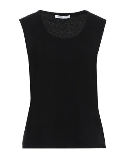 Giorgio Grati Woman Top Black Size 14 Virgin Wool, Cashmere