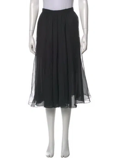Pre-owned Giorgio Sant'angelo Midi Length Skirt In Black
