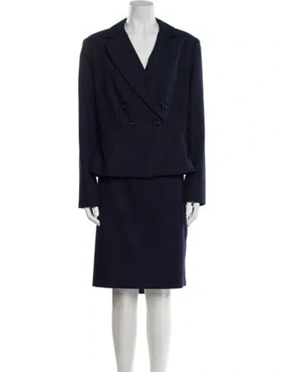Pre-owned Giorgio Sant'angelo Skirt Suit In Blue