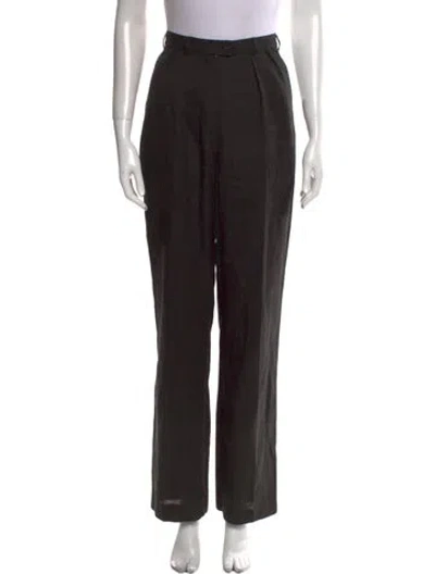 Pre-owned Giorgio Sant'angelo Straight Leg Pants In Black