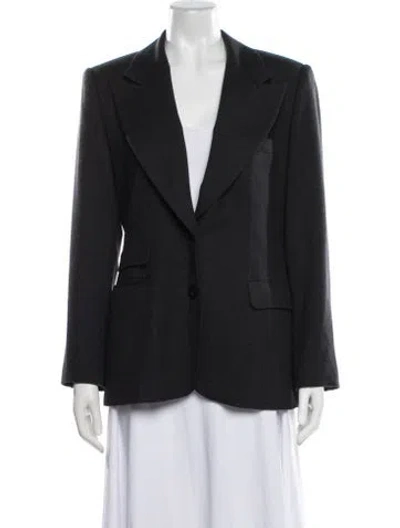 Pre-owned Giorgio Sant'angelo Vintage 1980's Blazer In Gray