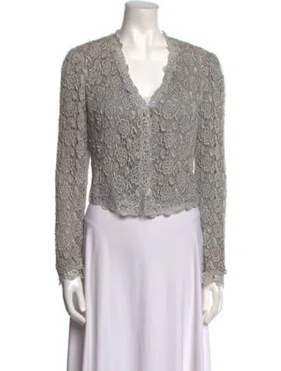 Pre-owned Giorgio Sant'angelo Vintage 1980's Crop Top In Neutral