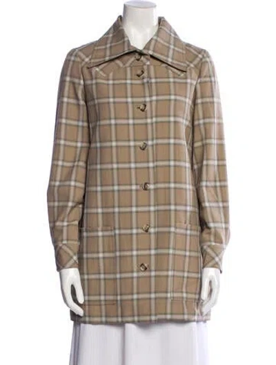 Pre-owned Giorgio Sant'angelo Vintage 1980's Peacoat In Neutral