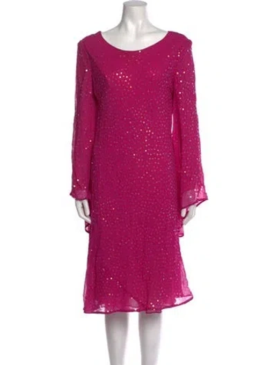 Pre-owned Giorgio Sant'angelo Vintage Knee-length Dress In Pink