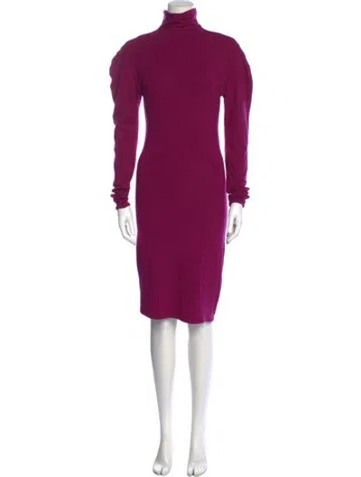 Pre-owned Giorgio Sant'angelo Vintage Knee-length Dress In Purple