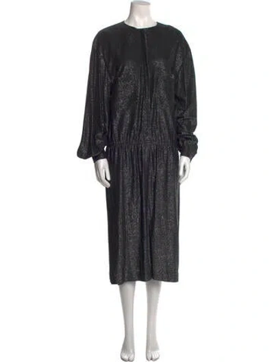 Pre-owned Giorgio Sant'angelo Vintage Long Dress In Black