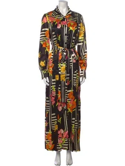 Pre-owned Giorgio Sant'angelo Vintage Long Dress In Black