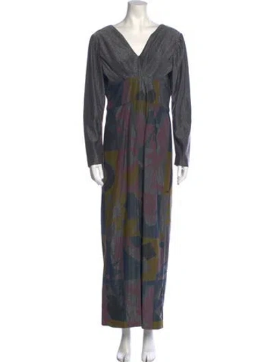 Pre-owned Giorgio Sant'angelo Vintage Long Dress In Purple