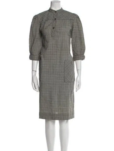 Pre-owned Giorgio Sant'angelo Vintage Midi Length Dress In Neutral