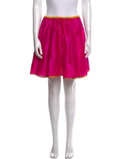 Pre-owned Giorgio Sant'angelo Vintage Mini Skirt In Pink