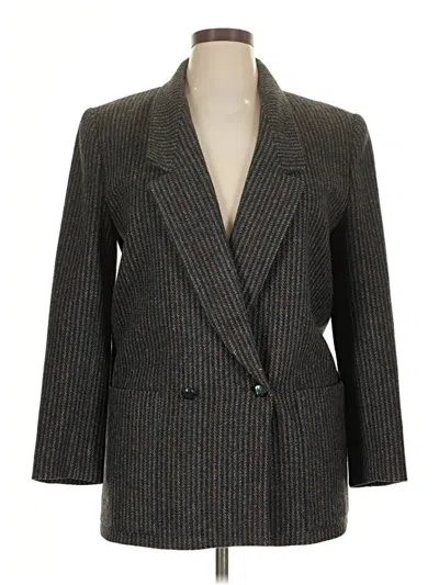Pre-owned Giorgio Sant'angelo Wool Blazer Jacket In Gray