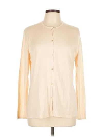 Pre-owned Giorgio's Of Palm Beach Cashmere Cardigan Sweater In White