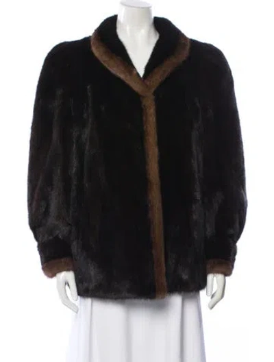 Pre-owned Giorgios Pappas Furrier Mink Fur Jacket In Gray