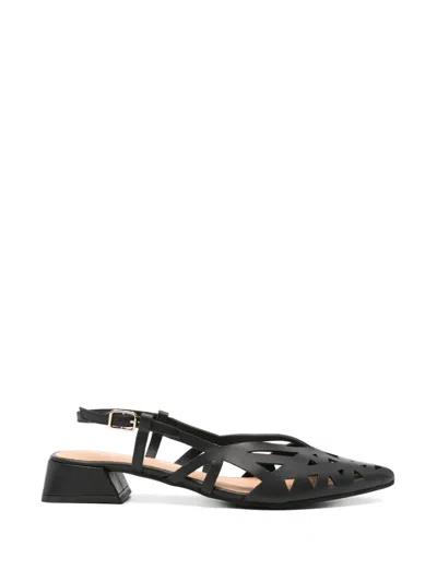 Gioseppo Cut-out Slingback Pumps In Black
