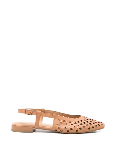 Gioseppo Kyaka Laser-cut Studded Pumps In Brown