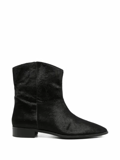 Gioseppo Pointed-toe Ankle Boots In Black
