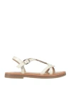 Gioseppo Babies'  Toddler Girl Sandals Off White Size 9.5c Soft Leather