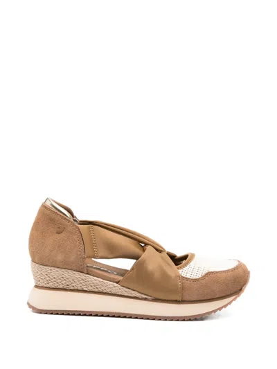 Gioseppo Vuka Crossover-strap Pumps In Brown